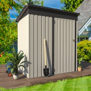 5 ft. W x 3 ft. D Metal Lean-To Storage Shed