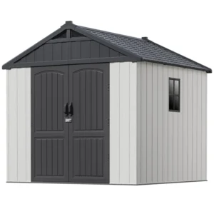 8 Ft. W X 8 Ft. D Resin Storage Shed, Beige